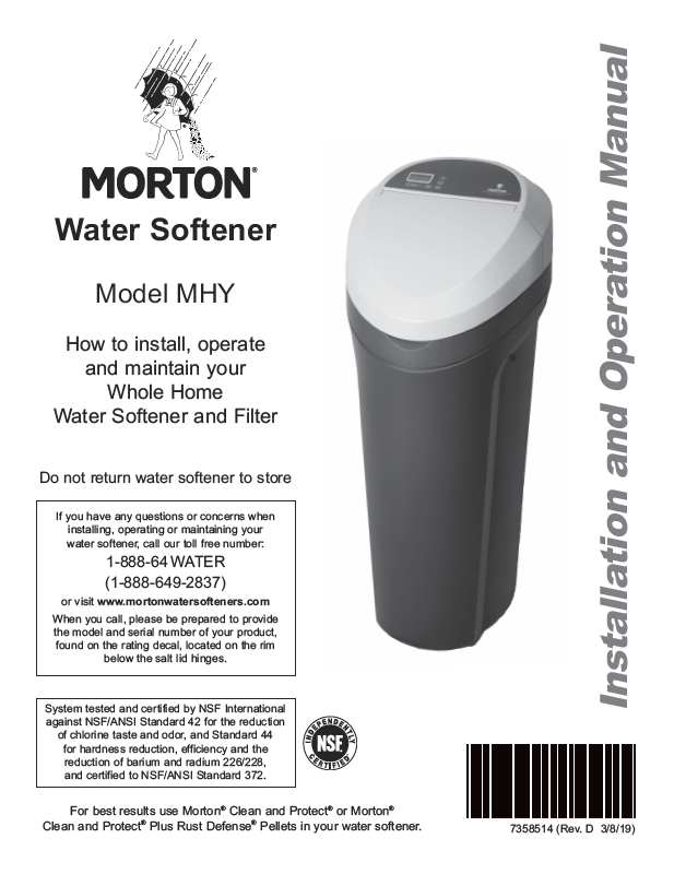 Parts morton water softener ▷ Best